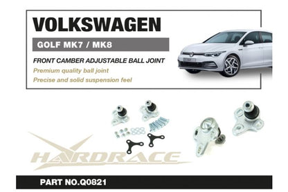 Hardrace Front Camber Ball Joint (Adjustable) - Audi S3/RS3 8V/8Y, VW Golf GTI/R Mk7/Mk8