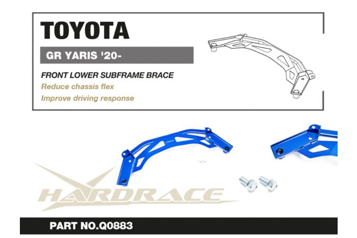 Refuerzo del bastidor auxiliar delantero Hardrace - Toyota GR Yaris