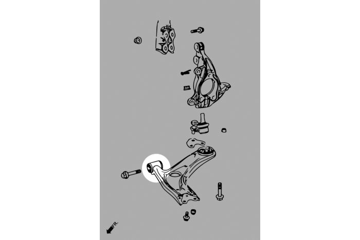 Buje de brazo inferior delantero Hardrace (delantero) - Toyota GR Yaris