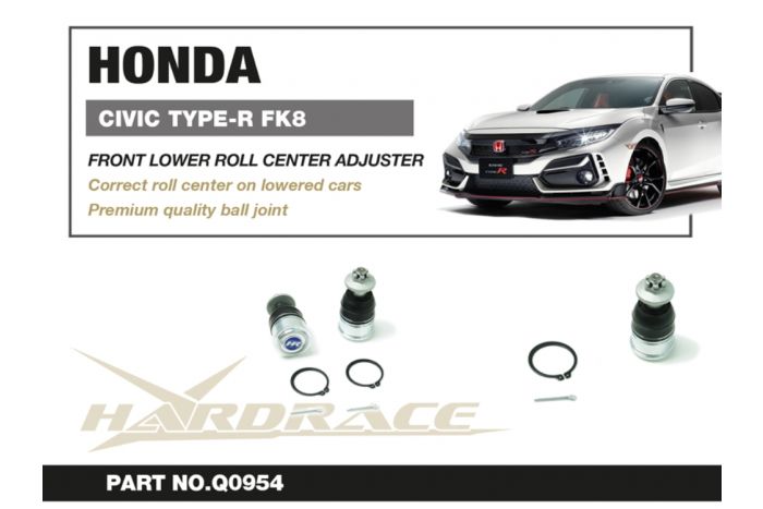 Ajustador de centro de balanceo delantero trasero Hardrace - Honda Civic FK8/FL5 Type R