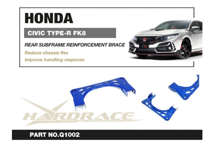 Hardrace Front Subframe Reinforcement Brace - Honda Civic FK8/FL5 Type R