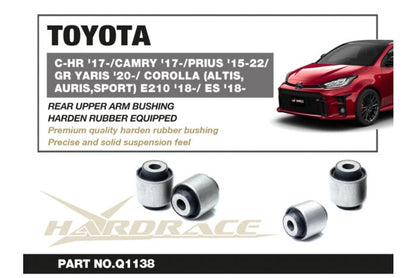 Hardrace Rear Upper Arm Bush Kit (Hardened Rubber)  - Toyota GR Yaris