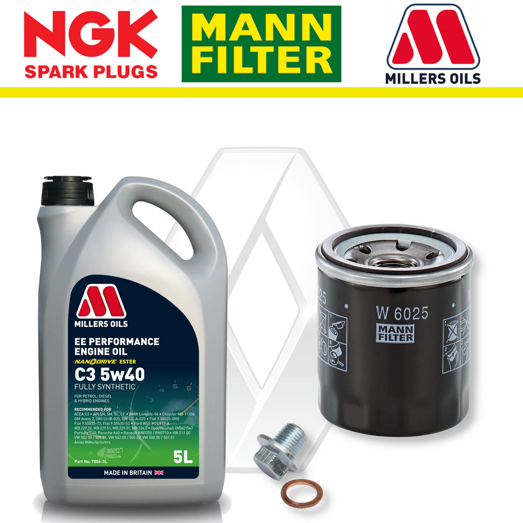 Renault Clio RS Mk4 200/220 M5M 1.6 Home Service Pack - Millers Oil Premium
