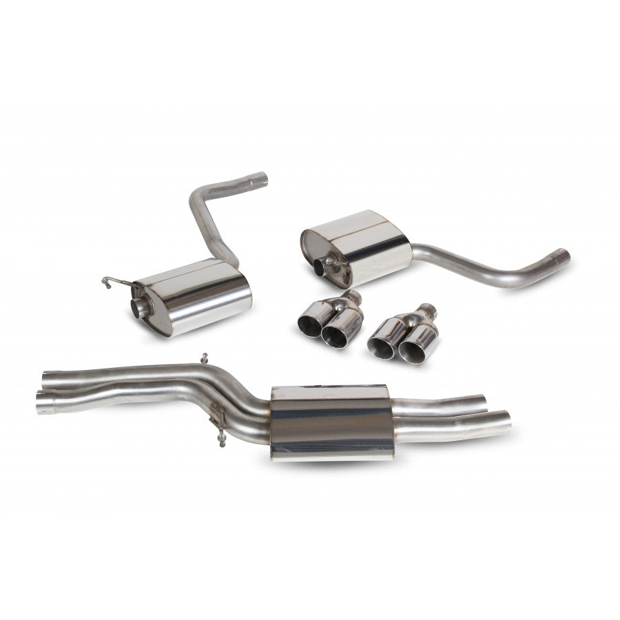 Sistema de escape medio para Audi S4 3.0 TFSI V6 Quattro y Avant B8/B8.5 de Scorpion