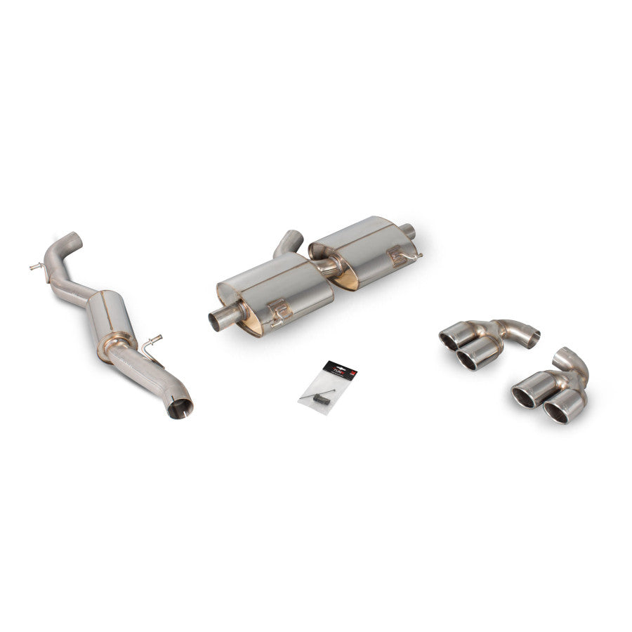 Sistema de escape Cat-back (sin válvulas) para el Audi S1 ​​2.0 8X Quattro (modelo sin GPF) de Scorpion