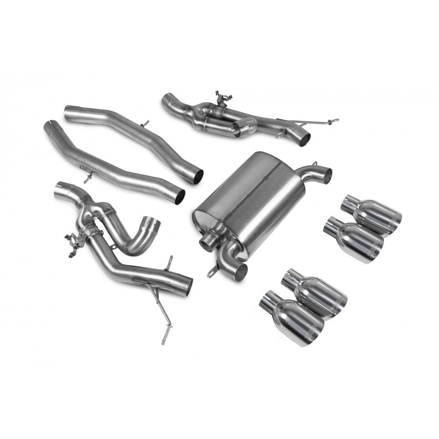 Sistema de escape medio con válvulas para BMW M2 G87 de Scorpion