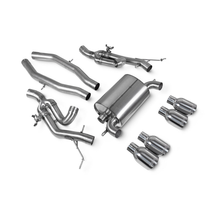 Sistema de escape medio con válvulas para el BMW M3 G81 Touring de Scorpion