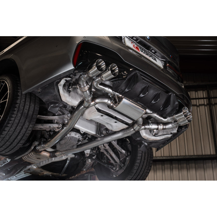 Sistema de escape medio con válvulas para BMW X3M Scorpion