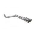 A silver Scorpion Ford Fiesta ST Mk8 Predator GPF-Back System exhaust pipe.