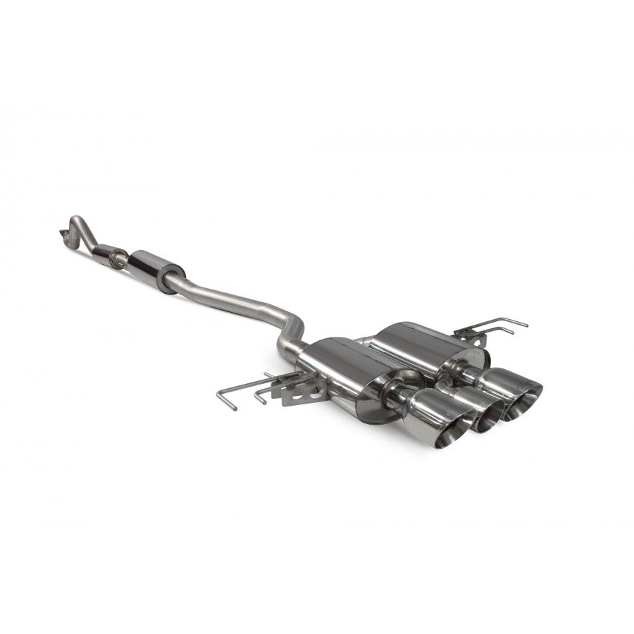 Sistema de escape Cat-Back para Honda Civic Type R FK8 RHD de Scorpion