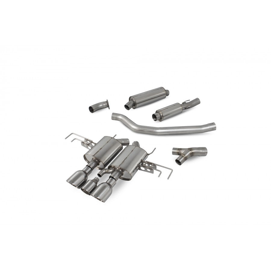 Sistema de escape flexible con respaldo izquierdo para Honda Civic Type R FK8 de Scorpion