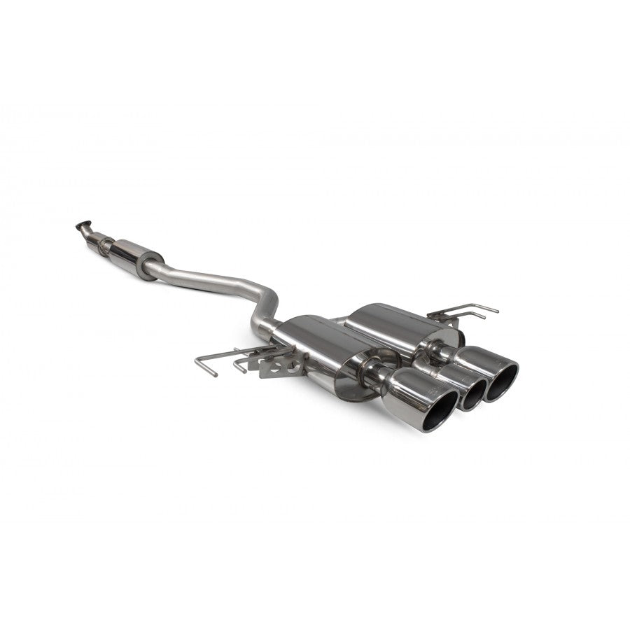 Sistema de escape flexible con respaldo izquierdo para Honda Civic Type R FK8 de Scorpion