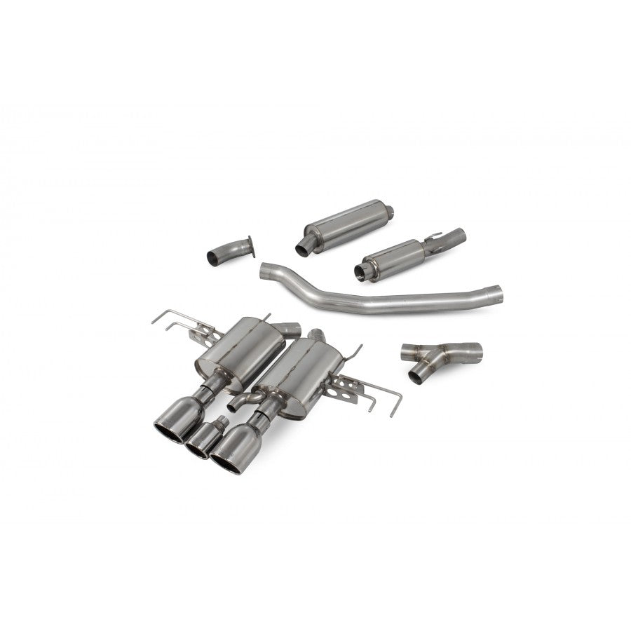 Sistema de escape flexible con respaldo izquierdo para Honda Civic Type R FK8 de Scorpion