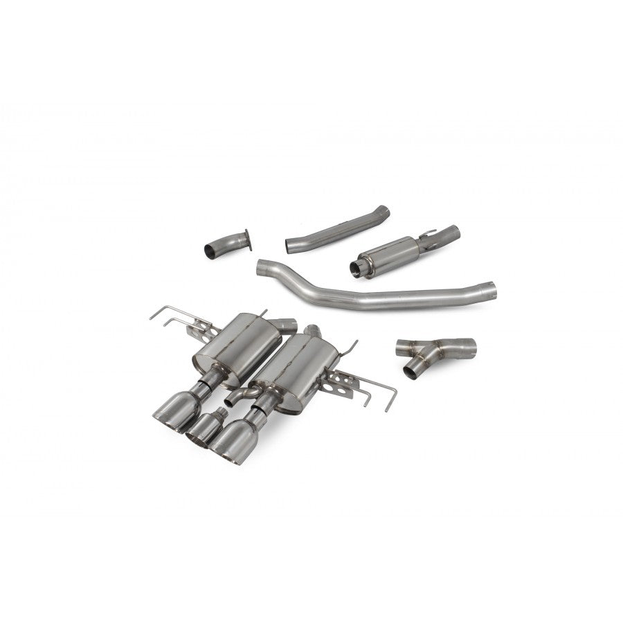 Sistema de escape flexible con respaldo izquierdo para Honda Civic Type R FK8 de Scorpion
