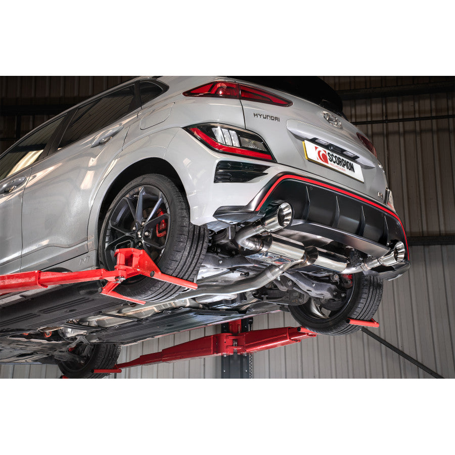 Sistema de escape trasero GPF del Hyundai i30N de Scorpion