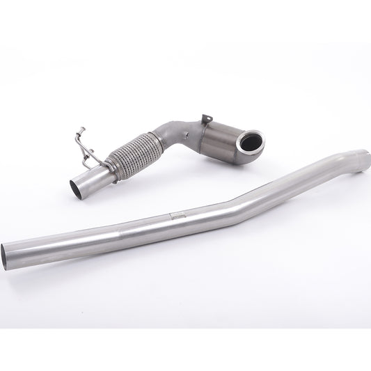 Milltek Sport VW Golf R Mk7 Mk7.5 (Non-GPF) Large-Bore Downpipe Hi-Flow Sports Cat Exhaust