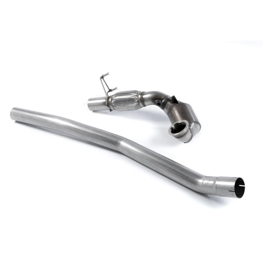 Milltek Sport VW Golf R Mk7 Mk7.5 (Non-GPF) Large-Bore Downpipe EC Approved Hi-Flow Sports Cat Exhaust