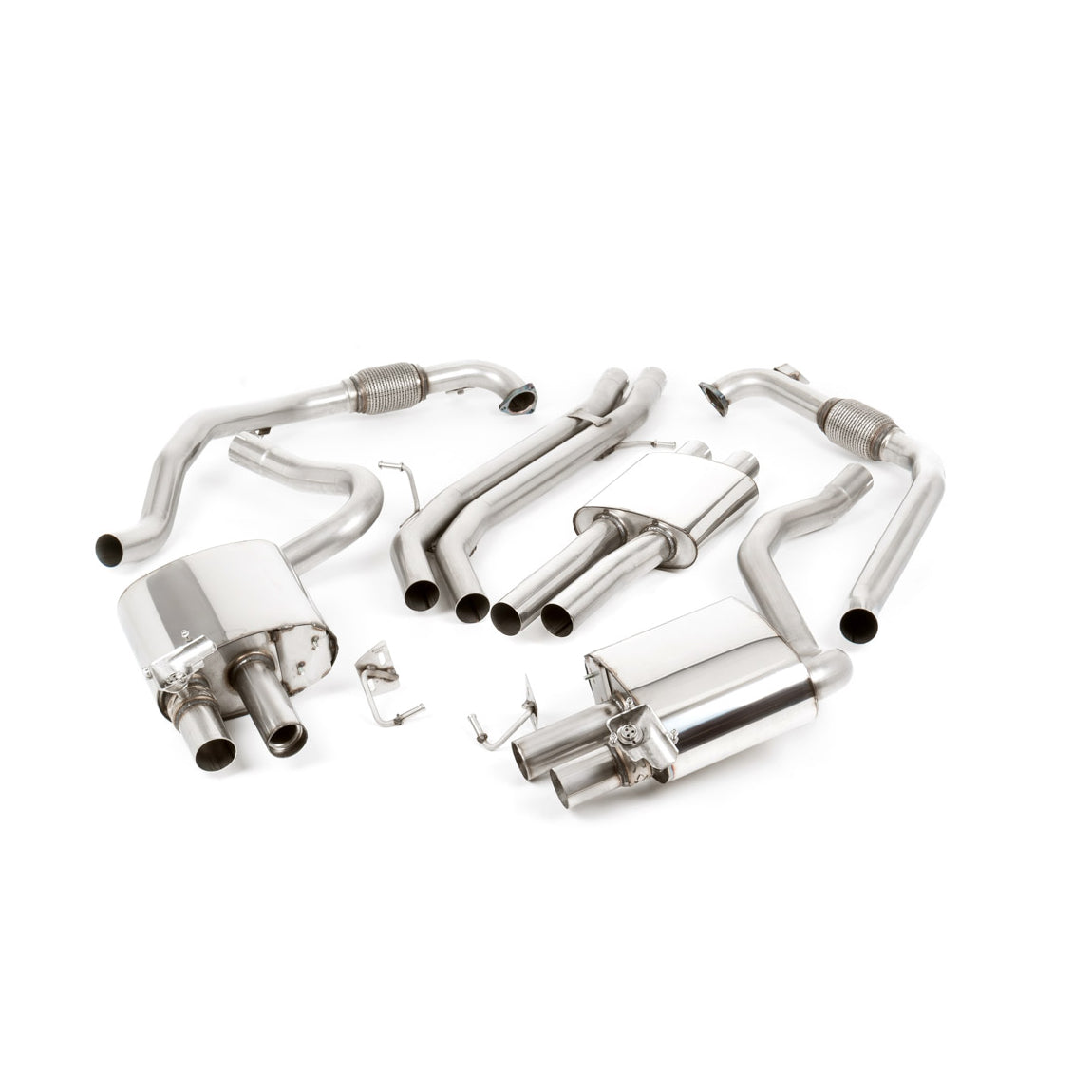 Milltek Sport Audi S5 Quattro Coupe B9 (Sport Diff With Brace Bars) Cat-Back Exhaust System