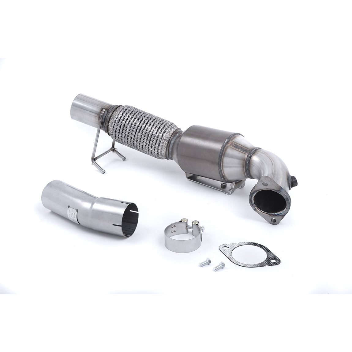 Escape deportivo Milltek Sport Ford Focus RS Mk3 2.3 EcoBoost con bajante de alto flujo y catalizador