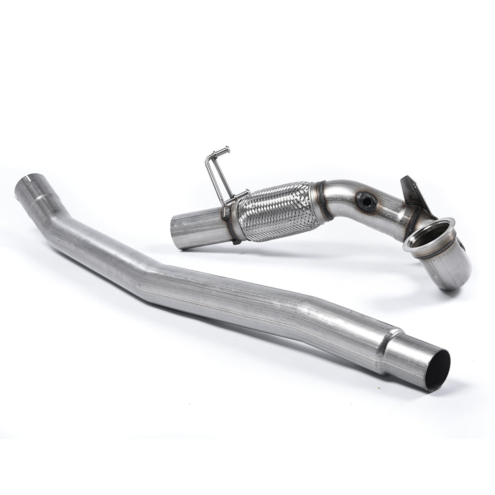 Milltek Sport VW Golf R Mk7 Mk7.5 (Non-GPF) Large-Bore Downpipe De-Cat Exhaust