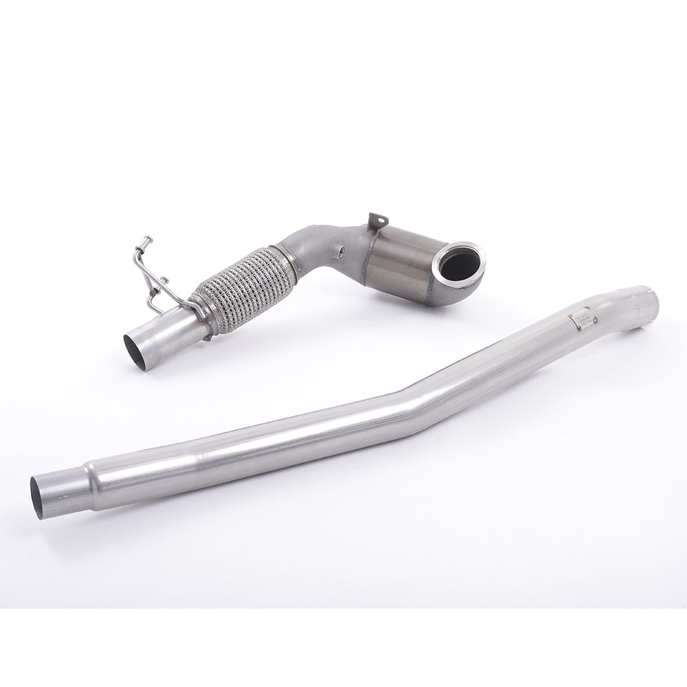 Milltek Sport VW Golf R Mk7 Mk7.5 (Non-GPF) Large-Bore Downpipe Hi-Flow Sports Cat Exhaust