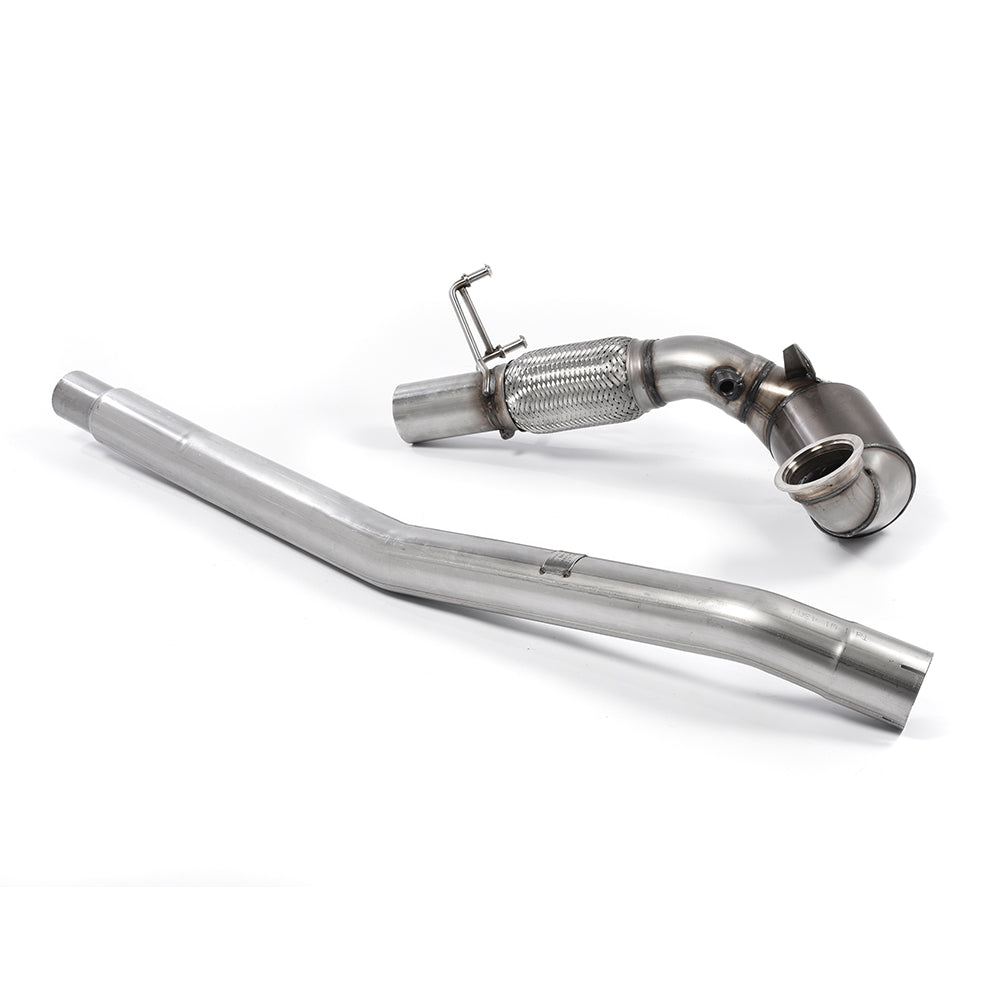 Milltek Sport VW Golf R Mk7 Mk7.5 (Non-GPF) Large-Bore Downpipe EC Approved Hi-Flow Sports Cat Exhaust