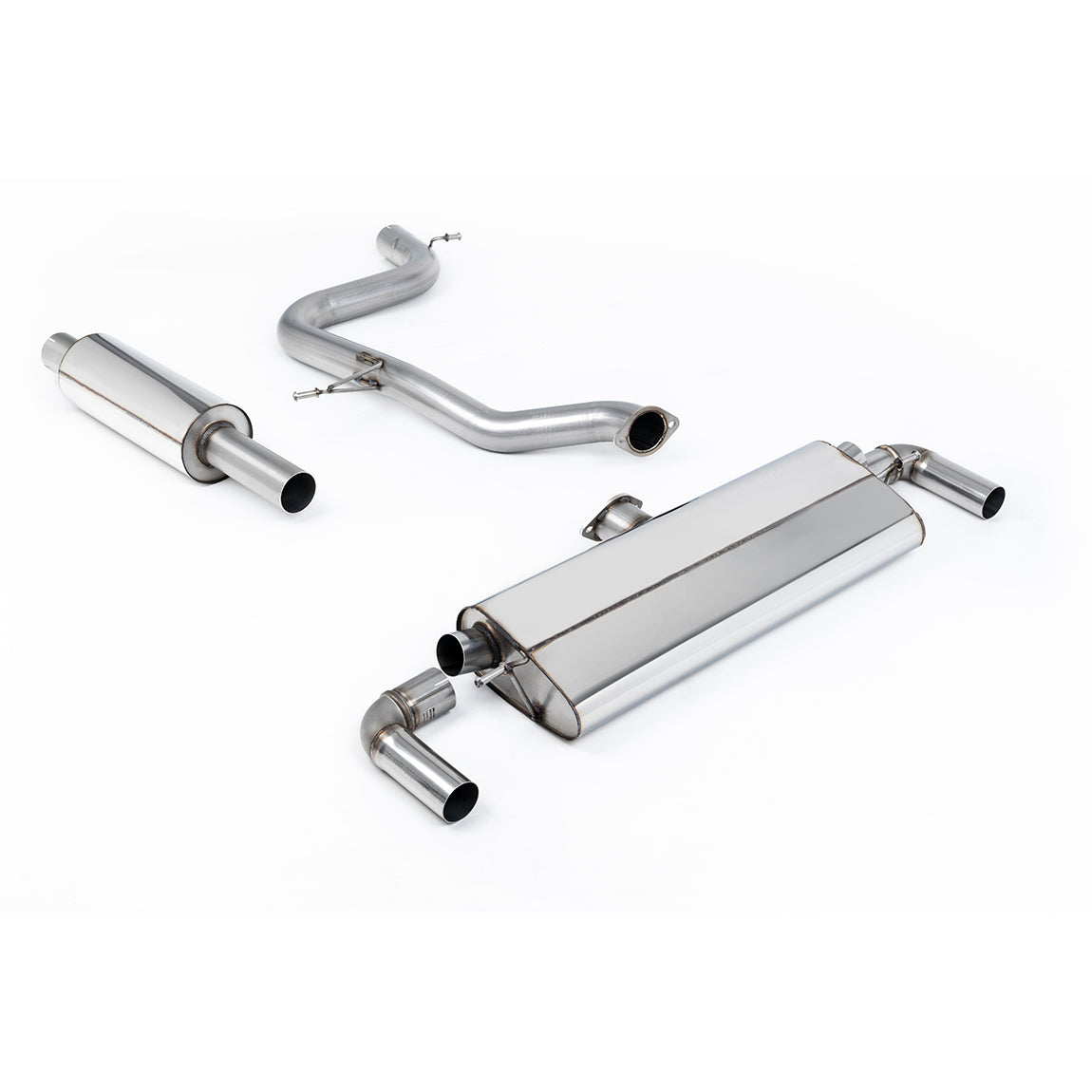 Sistema de escape Cat-Back Milltek Sport para VW Golf GTI Mk7.5 (paquete de alto rendimiento, sin GPF)