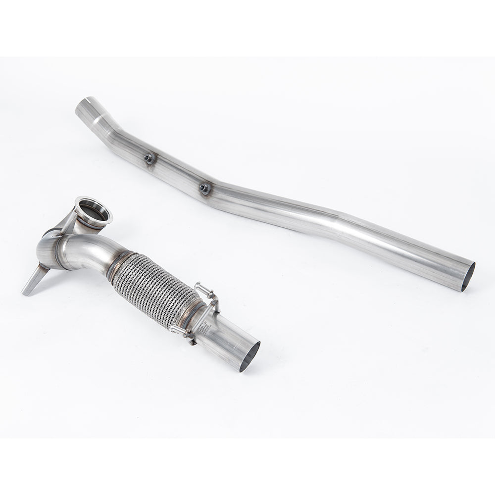 Milltek Sport VW Golf R Mk7.5 (GPF) Large-Bore Downpipe De-Cat Exhaust