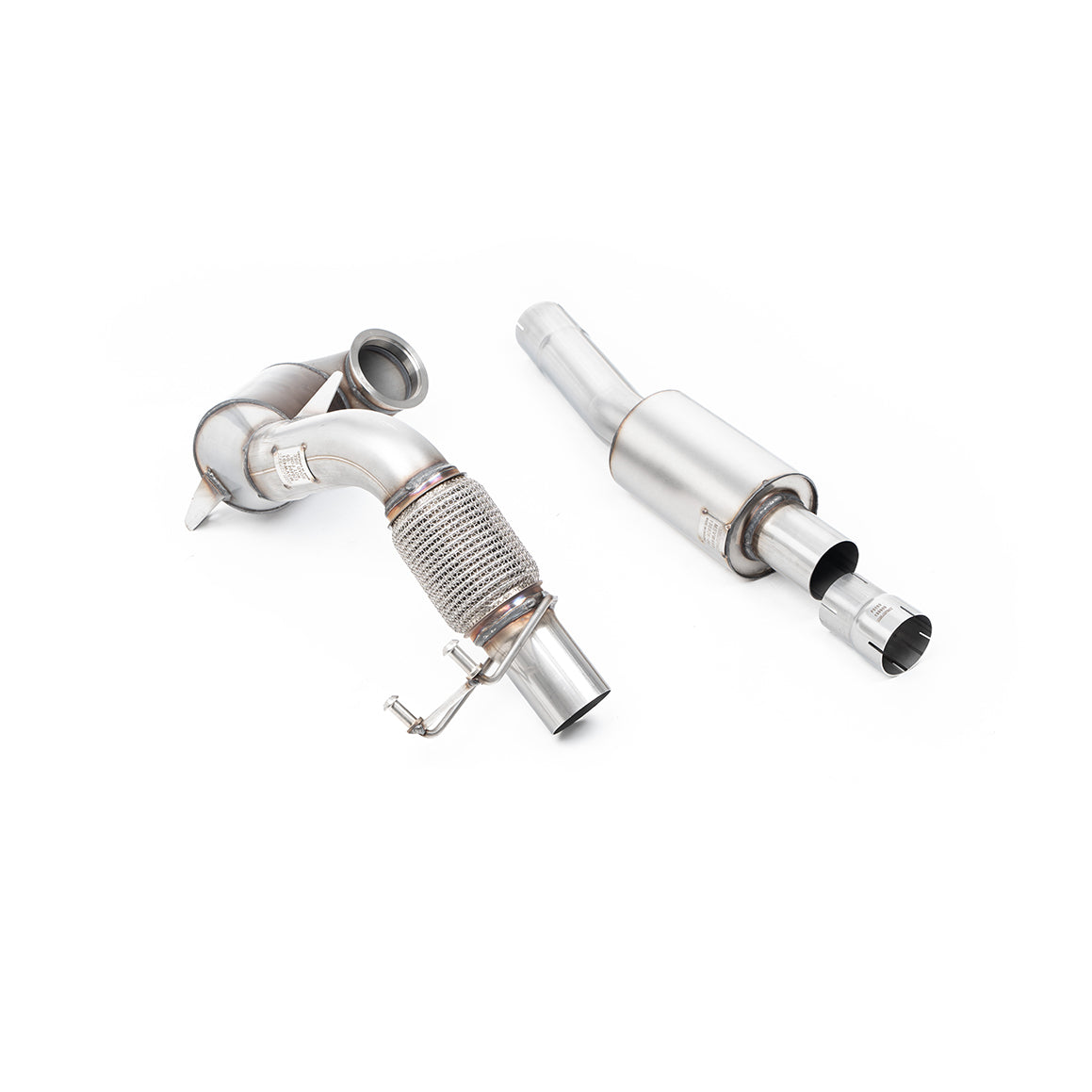 Échappement Milltek Sport pour VW Polo GTI Mk6 2.0 TSI (sans GPF) Downpipe Hi-Flow Race Cat