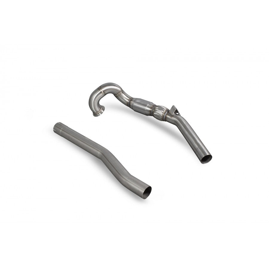 Sistema de escape de tubo descendente Scorpion Audi S3 8V y Golf R Mk7