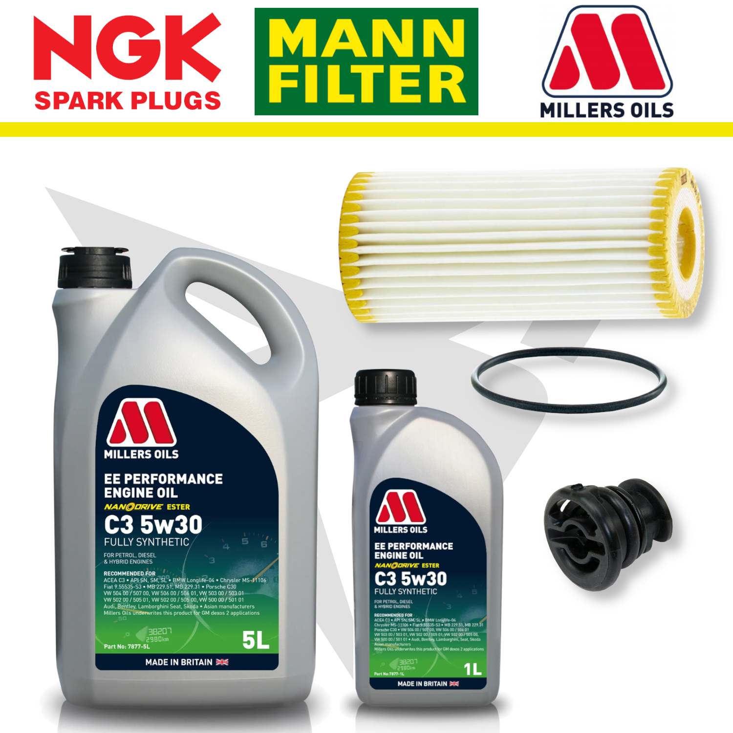 Cupra Ateca Pre-Facelift EA888 Home Service Pack - Millers Oil Premium