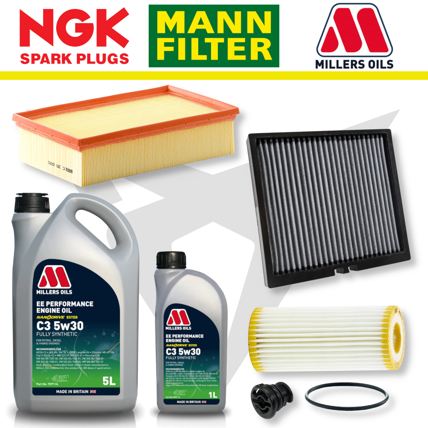 Cupra Ateca Pre-Facelift EA888 Home Service Pack - Millers Oil Premium