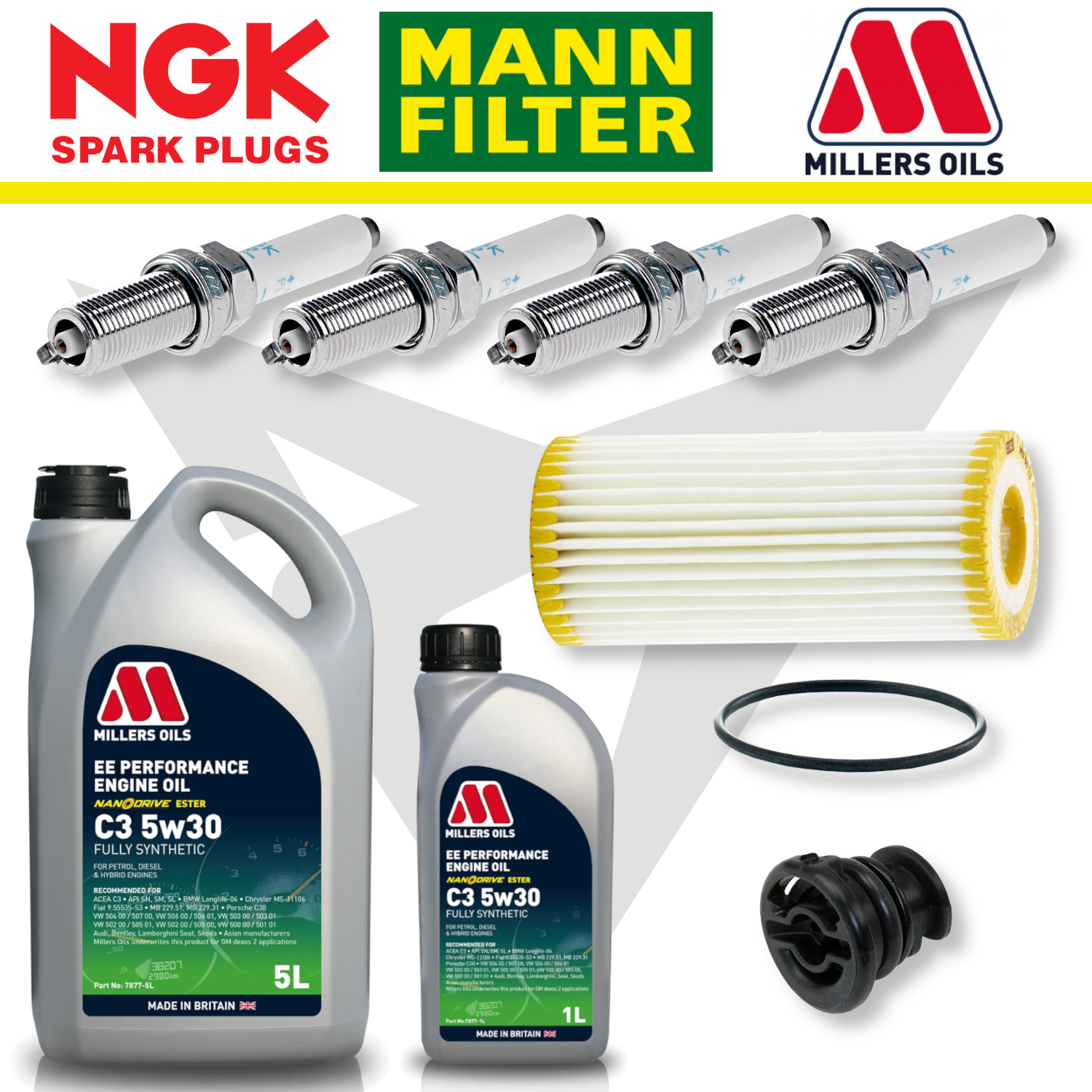Cupra Ateca Pre-Facelift EA888 Home Service Pack - Millers Oil Premium