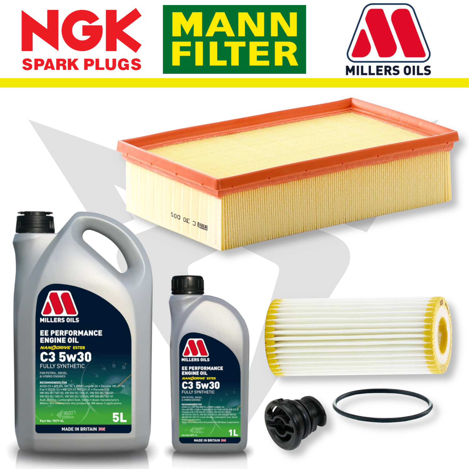 Cupra Ateca Pre-Facelift EA888 Home Service Pack - Millers Oil Premium