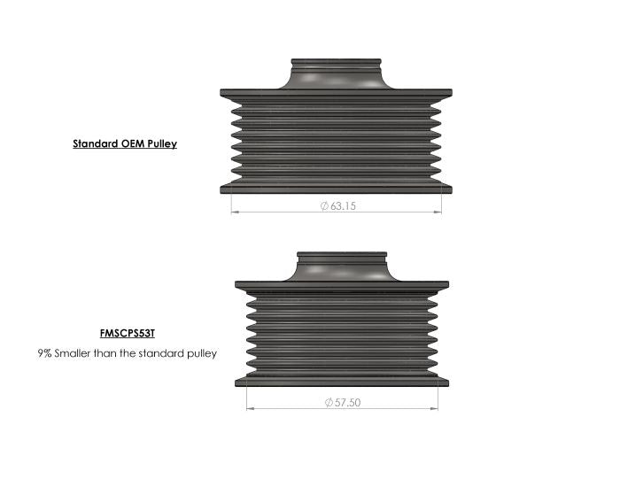 Forge Motorsport Supercharger Reduction Pulley for Audi 3.0T