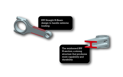 BW H-Beam Connecting Rods - BMW X5M/X6M S63