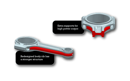 BW I-Beam Connecting Rods - BMW M140i and M240i F20/F22 B58