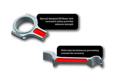 BW I-Beam Connecting Rods - Ford Focus ST Mk4 2.3 EcoBoost