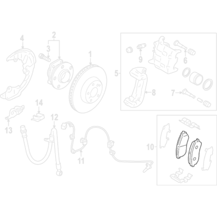 Genuine Toyota Front Brake Pads - Toyota GR86 ZN8 FA24