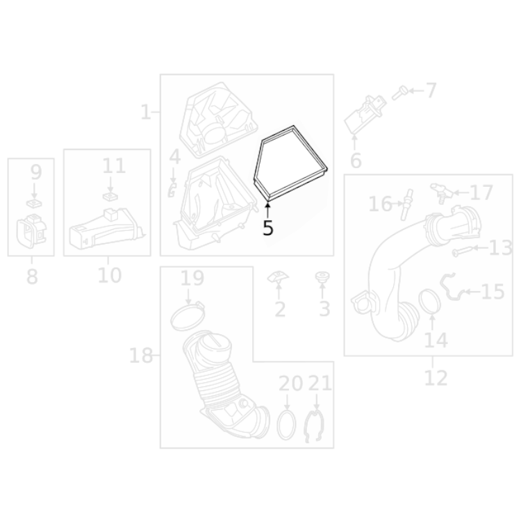 Filtre à air d'origine Toyota – Toyota GR Supra A90 B58