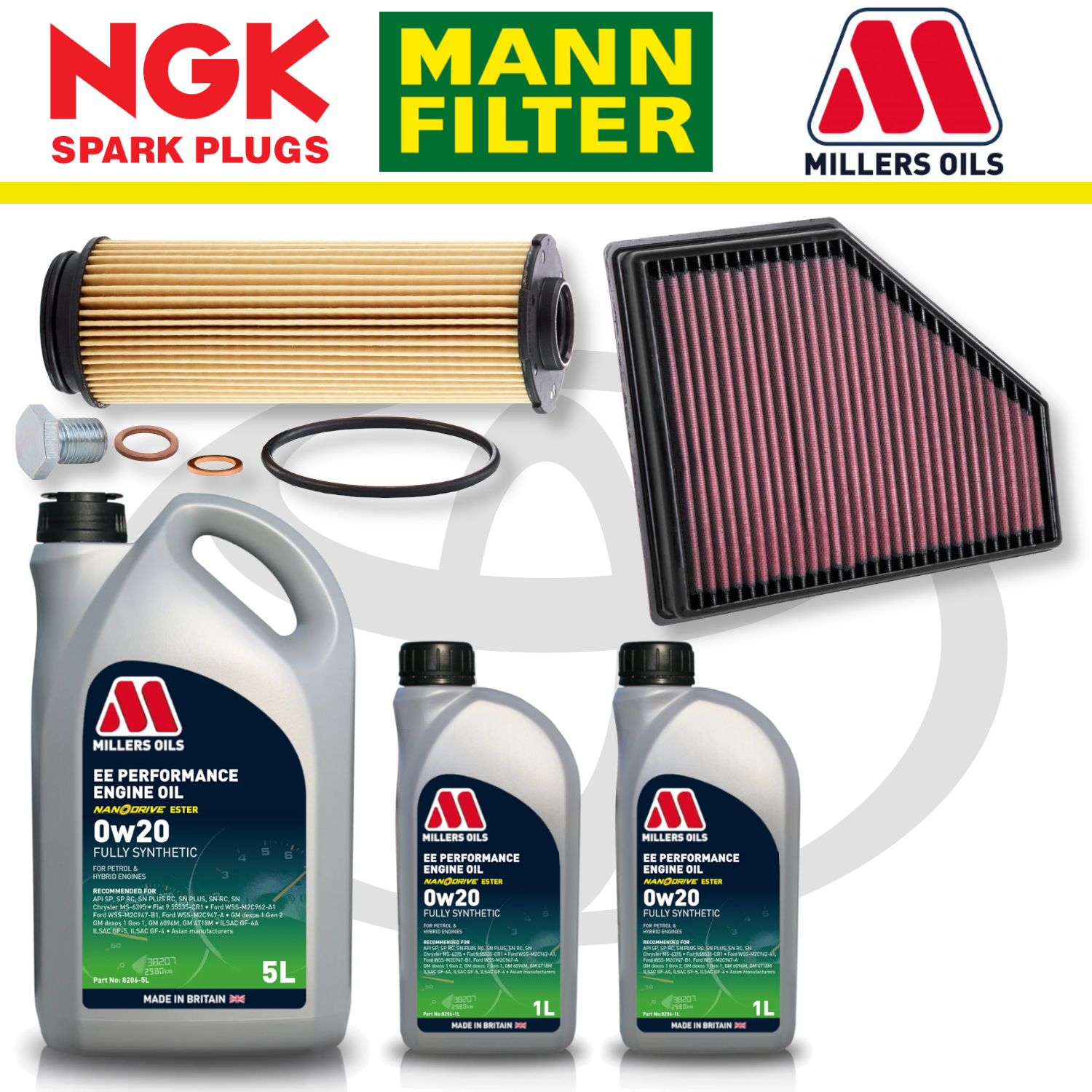 Toyota GR Supra B58 Home Service Pack - Millers Oil Premium