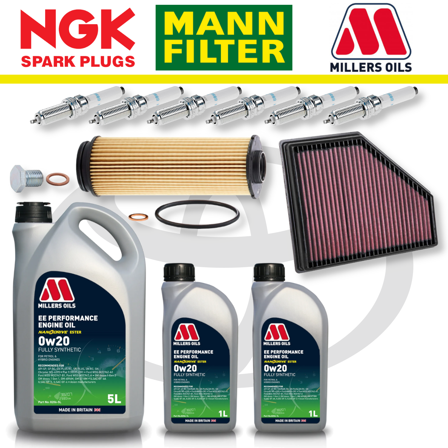 Toyota GR Supra B58 Home Service Pack - Millers Oil Premium