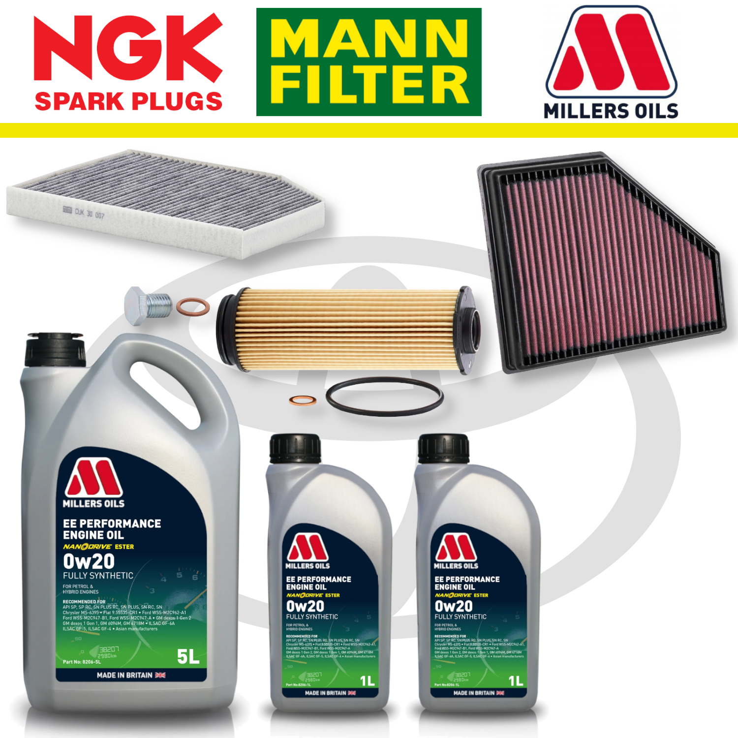 Toyota GR Supra B58 Home Service Pack - Millers Oil Premium