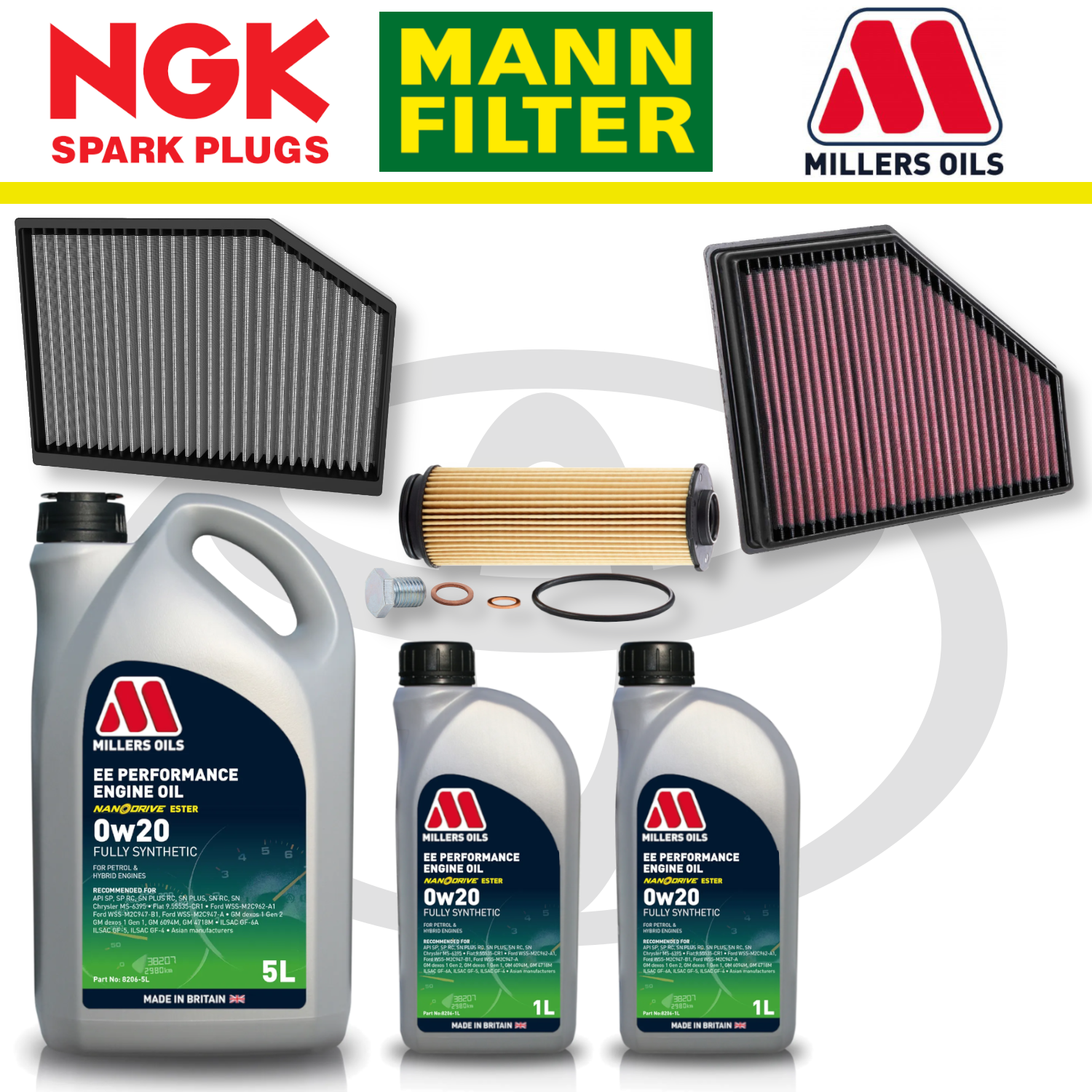 Toyota GR Supra B58 Home Service Pack - Millers Oil Premium