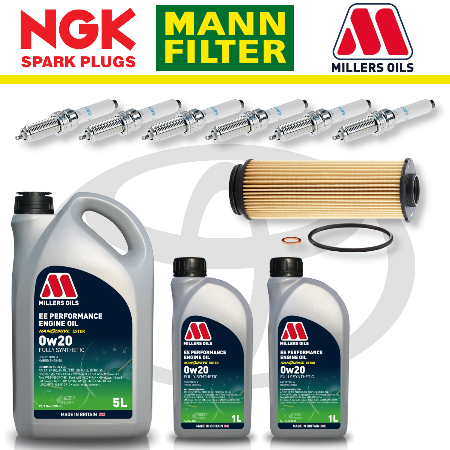 Toyota GR Supra B58 Home Service Pack - Millers Oil Premium