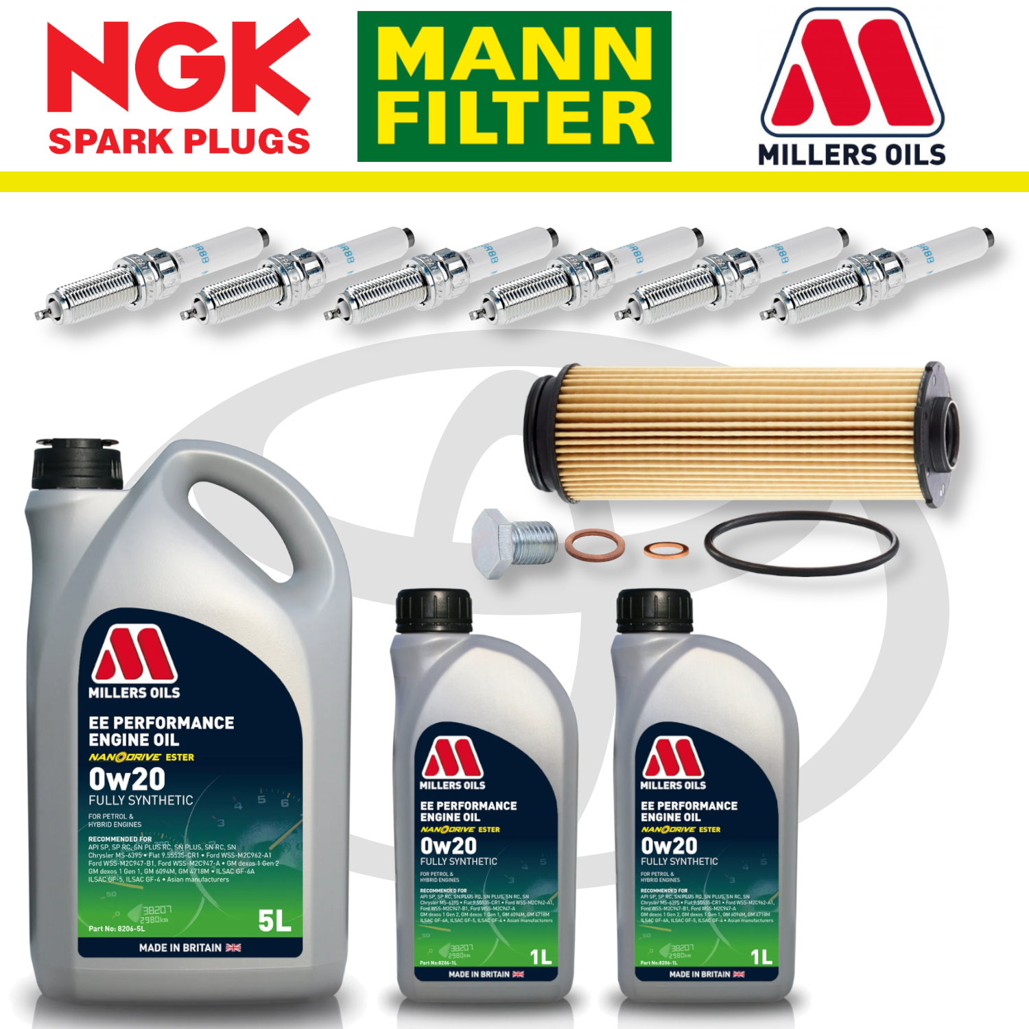 Toyota GR Supra B58 Home Service Pack - Millers Oil Premium