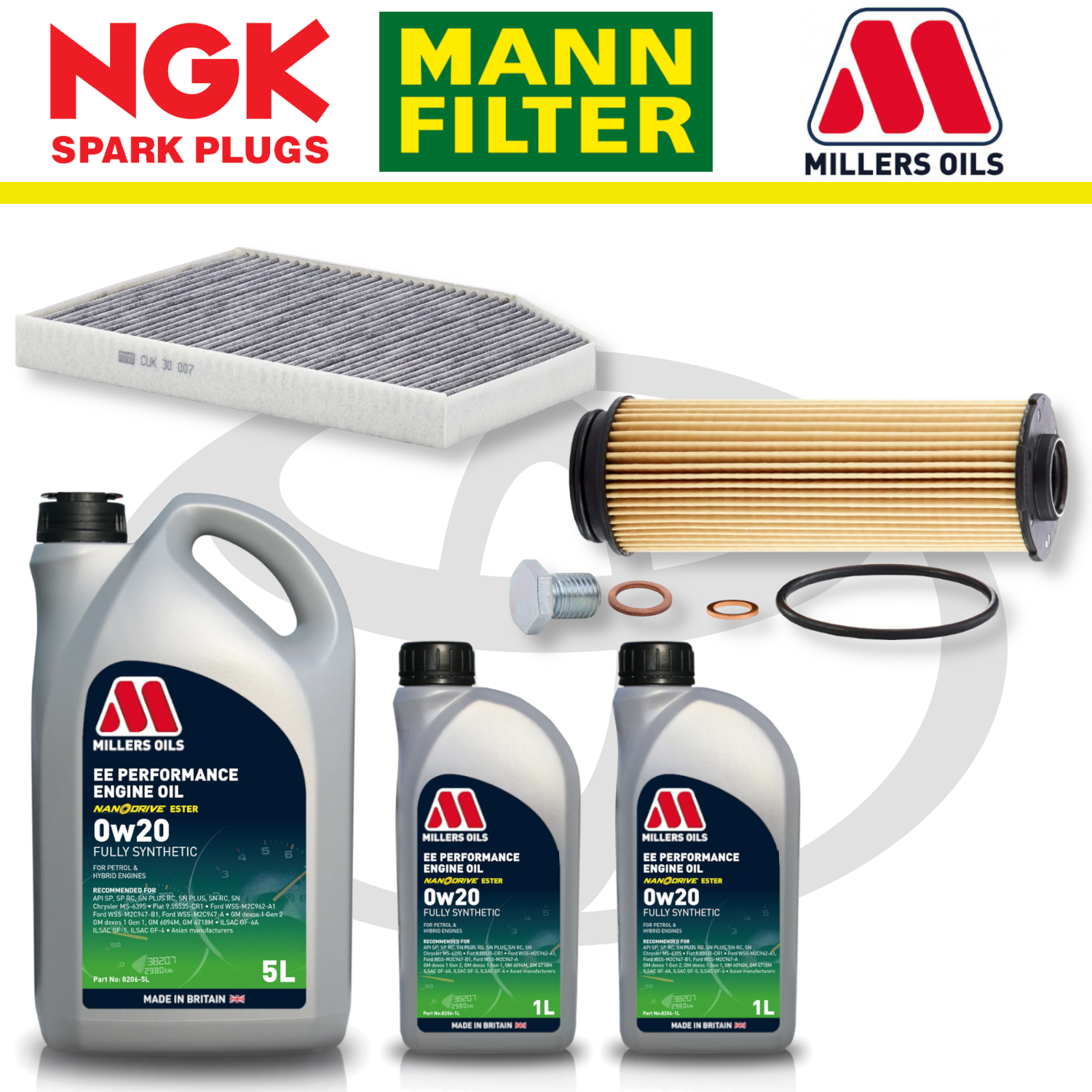 Toyota GR Supra B58 Home Service Pack - Millers Oil Premium