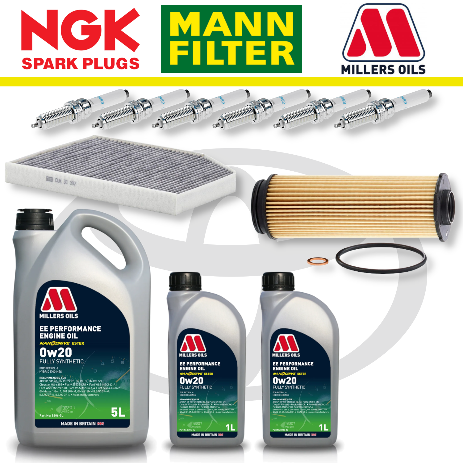 Toyota GR Supra B58 Home Service Pack - Millers Oil Premium