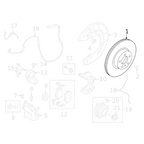 Genuine Toyota Rear 2-Piece Brake Discs - Toyota GR Supra A90 B58