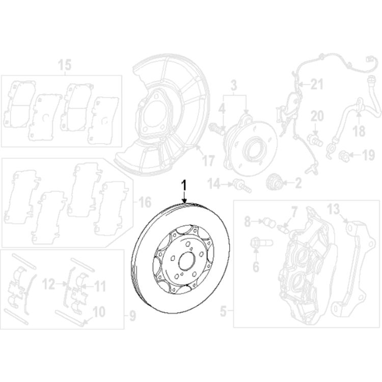Genuine Toyota Front Brake Discs Toyota GR Yaris G16E GTS JXL genuine-toyota-front-brake-discs-toyota-gr-yaris-g16e-gts-jxl
